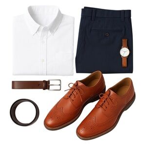 Cole Haan OriginalGrand Wingtip Oxford Men's 10.5M Leather British Tan Shoes EUC